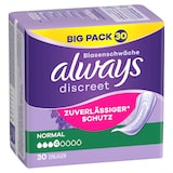 Artikelbild 1 für always Inkontinenzeinlagen discreet Normal, 30 St., Artikelnummer 273866