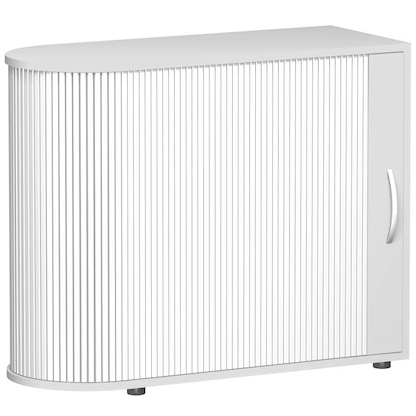 Artikelbild für geramöbel Flex Rollladenschrank lichtgrau, silber 1 Fachboden 100,0 x 40,0 x 83,0 cm, Artikelnummer 875423