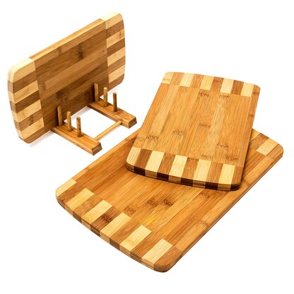 Artikelbild 6 für relaxdays Schneidebretter-Set braun 3-tlg., 3 St., Artikelnummer 360877