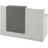 Artikelbild 1 für Kerkmann Empfangstheke SYDNEY gerade, weiß, grafit 160,0 x 84,0 x 110,0 cm, Artikelnummer 206484