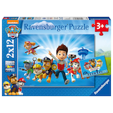 Artikelbild 1 für Ravensburger Paw Patrol Ryder und die PAW Patrol Puzzle, 2 x 12 Teile, Artikelnummer 480576