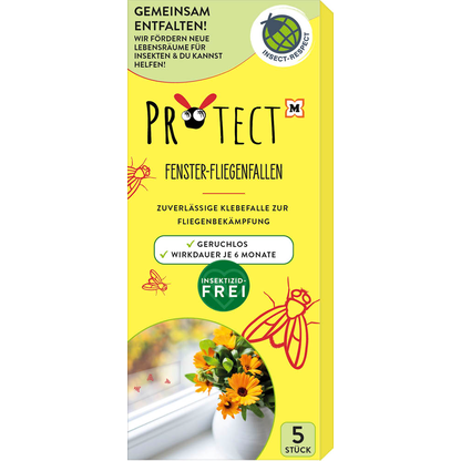 Artikelbild für PROTECT Fliegenfalle Fenster transparent, 5 St., Artikelnummer 155889