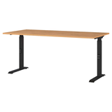Artikelbild 1 für GERMANIA Agenda Home höhenverstellbarer Schreibtisch grandson-eiche rechteckig, C-Fuß-Gestell schwarz 160,0 x 80,0 cm, Artikelnummer 385413