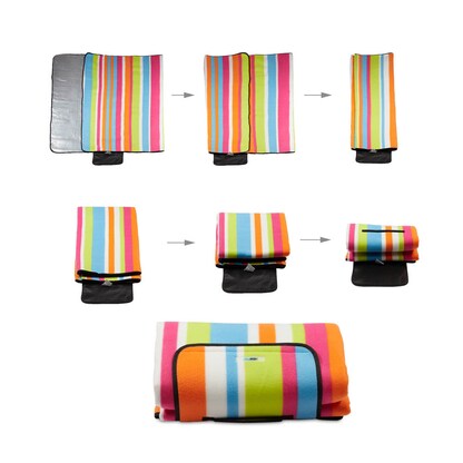 Artikelbild 3 für relaxdays Picknickdecke isoliert mehrfarbig 200,0 x 200,0 cm, 1 St., Artikelnummer 448797