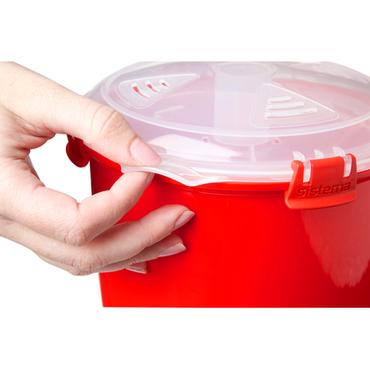 Artikelbild 4 für sistema® Mikrowellen-Reiskocher Reiskocher rot 2,6 l, 1 St., Artikelnummer 593232