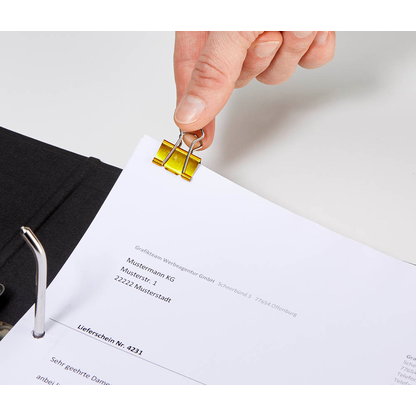 Artikelbild 5 für MAUL Foldbackklammern gold 1,9 cm, 12 St., Artikelnummer 242776