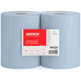 Artikelbild 1 für KATRIN Putztuchrollen XXL 3 500 Blue 3-lagig blau, 500 Blätter, 2 Rollen, Artikelnummer 506345