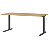 Artikelbild 1 für GERMANIA Profi 3.0 höhenverstellbarer Schreibtisch grandson-eiche rechteckig, C-Fuß-Gestell schwarz 160,0 x 80,0 cm, Artikelnummer 166407