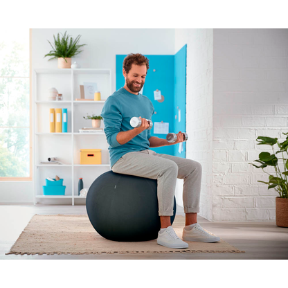 Artikelbild 2 für LEITZ Ergo Cosy Sitzball grau 65,0 cm, Artikelnummer 793957