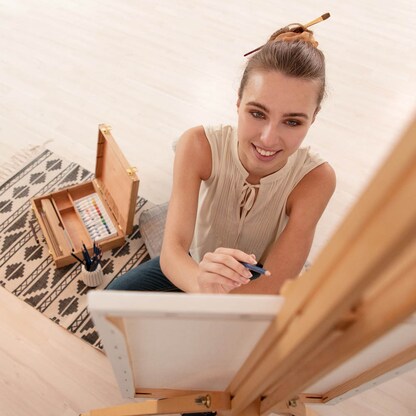 Artikelbild 6 für relaxdays Malkoffer farbsortiert, 1 Set, Artikelnummer 454907