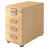 Artikelbild 1 für HAMMERBACHER SC50 Standcontainer ahorn 5 Auszüge Stahl-Relinggriff silber 42,8 x 80,0 x 72,0 - 76,0 cm, Artikelnummer 864393