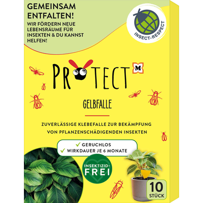 Artikelbild für PROTECT Fliegenfänger Gelbfalle gelb, 10 St., Artikelnummer 156009