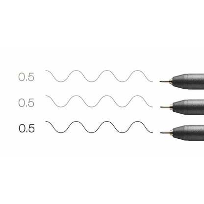 Artikelbild 3 für COPIC® Multiliner Fineliner schwarz 0,5 mm, 3 St., Artikelnummer 361398