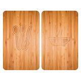 Artikelbild 1 für WENKO Herdabdeckplatten Lunch braun, 2 St., Artikelnummer 529772