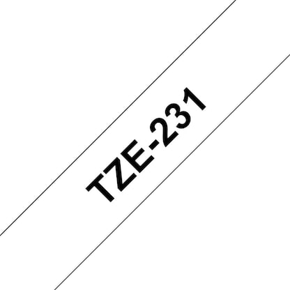 Artikelbild 4 für brother Schriftband TZe-231 TZE231, 12 mm, schwarz auf weiß, 1 St., Artikelnummer 653162