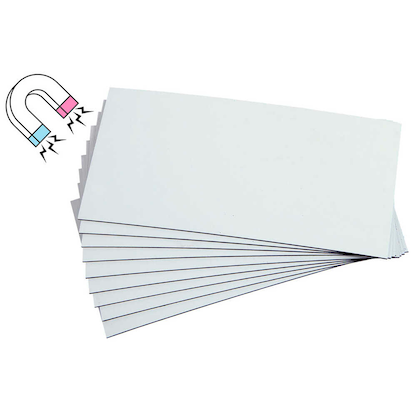 Artikelbild für EICHNER Magnetschilder weiß 4,0 x 15,0 cm, 100 St., Artikelnummer 702658