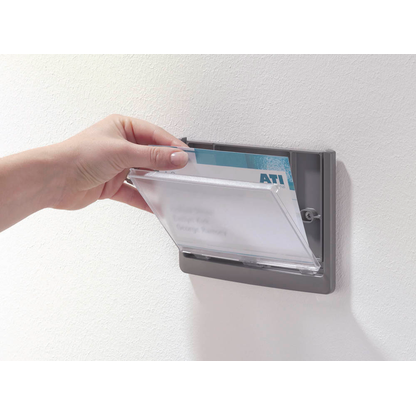 Artikelbild 2 für DURABLE Türschild CLICK SIGN Kunststoff grau 14,9 x10,55 cm, 1 St., Artikelnummer 141549