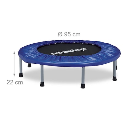 Artikelbild 4 für relaxdays Fitnesstrampoline blau 95,0 cm, Artikelnummer 369361