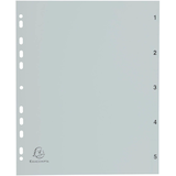 Artikelbild 1 für Exacompta Ordnerregister DIN A4 Vollformat 1-5 grau 5-teilig, 1 Satz, Artikelnummer 386344