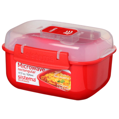 Artikelbild 2 für sistema® Mikrowellendose rot 525,0 ml, 1 St., Artikelnummer 593253