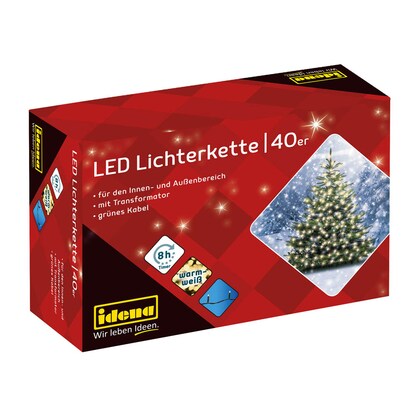Artikelbild für Idena 40er LED Lichterkette grün 11,9 m, 1 St., Artikelnummer 761363