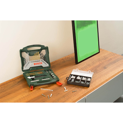 Artikelbild 6 für BOSCH Bohrer- und Bit-Set X-Line 50Ti plus 173-teilig Fixier-Set, 223-teilig, Artikelnummer 208369