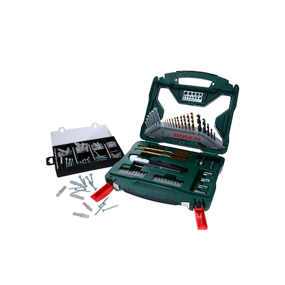 Artikelbild 2 für BOSCH Bohrer- und Bit-Set X-Line 50Ti plus 173-teilig Fixier-Set, 223-teilig, Artikelnummer 208369