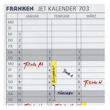 Artikelbild 1 für FRANKEN Datumsstreifen transparent für Jahresplaner, Artikelnummer 341901