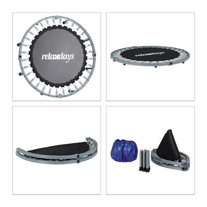 Artikelbild 6 für relaxdays Fitnesstrampoline blau 95,0 cm, Artikelnummer 369361