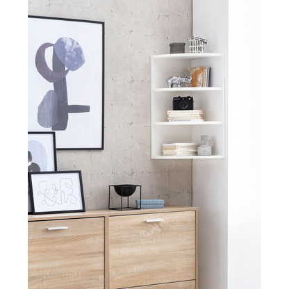 Artikelbild 3 für WOHNLING Eckregal weiß 30,0 x 30,0 x 60,0 cm, 1 St., Artikelnummer 540961