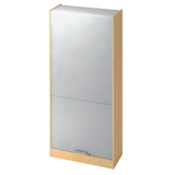 Artikelbild 1 für HAMMERBACHER SET90 Rollladenschrank ahorn, silber 4 Fachböden 90,0 x 40,0 x 200,4 cm, Artikelnummer 865218