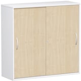 Artikelbild 1 für geramöbel Schiebetürenschrank Flex, S-312353-AW weiß, ahorn 2 Fachböden 120,0 x 42,5 x 118,2 cm, Artikelnummer 877252