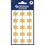 Artikelbild 1 für AVERY Zweckform Aufkleber Stern, gold, 30 Etiketten, Artikelnummer 723587