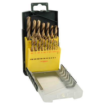 Artikelbild für BOSCH Metallbohrer-Set HSS-TiN, 19-teilig, Artikelnummer 208197