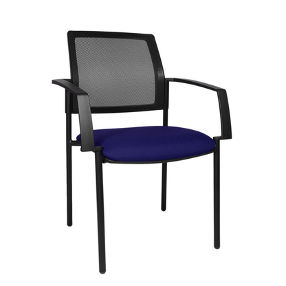 Artikelbild für Topstar Besucherstühle BtoB 10 BB200A G260 blau, schwarz Stoff, 2 St., Artikelnummer 635108