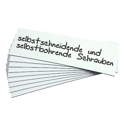 Artikelbild 3 für EICHNER Magnetschilder weiß 3,0 x 15,0 cm, 300 St., Artikelnummer 702948