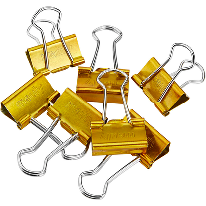 Artikelbild 3 für MAUL Foldbackklammern gold 1,9 cm, 12 St., Artikelnummer 242776