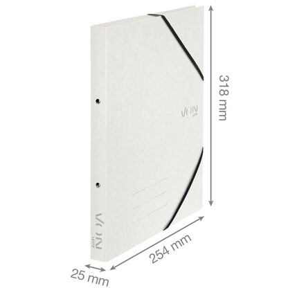 Artikelbild 4 für VON LEITZ Ringbuch 2-Ringe weiß 2,5 cm DIN A4, 1 St., Artikelnummer 635259