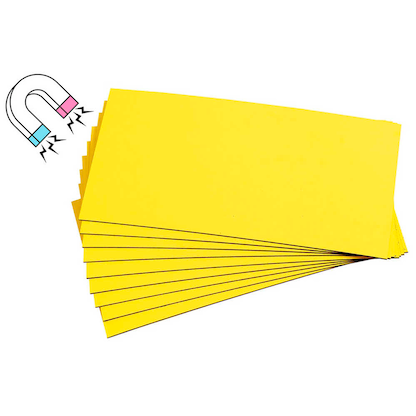 Artikelbild für EICHNER Magnetschilder gelb 4,0 x 15,0 cm, 100 St., Artikelnummer 702957