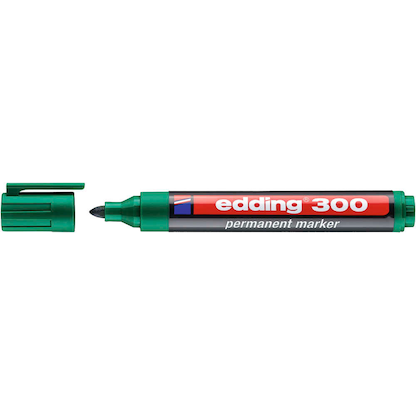 Artikelbild 2 für edding 300 Permanentmarker grün 1,5 - 3,0 mm, 1 St., Artikelnummer 135463