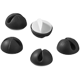 Artikelbild 1 für goobay Kabelclips schwarz 2,9 cm, 5 St., Artikelnummer 821280