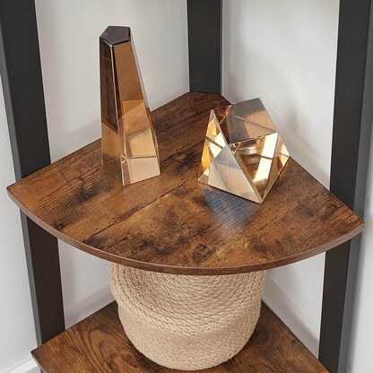 Artikelbild 9 für VASAGLE Eckregal braun, schwarz 48,5 x 34,0 x 125,0 cm, 1 St., Artikelnummer 262958