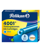 Artikelbild 1 für Pelikan Tintenpatronen für Füller 4001 TP/6 türkis, 6 St., Artikelnummer 682494