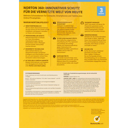 Artikelbild 4 für Norton 360 Deluxe Sicherheitssoftware Vollversion (PKC), Artikelnummer 720171