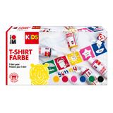 Artikelbild 1 für Marabu KiDS Stoffmalfarben farbsortiert 6 x 80,0 ml, 6 St., Artikelnummer 223049