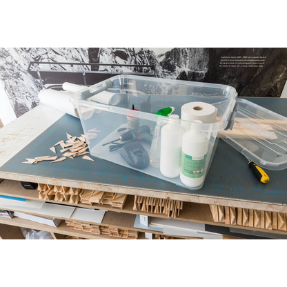 Artikelbild 2 für curver HANDY Aufbewahrungsboxen 50,0 l transparent 60,0 x 40,0 x 29,0 cm, 3 St., Artikelnummer 701209