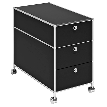 Artikelbild für viasit System4 Rollcontainer schwarz 3 Auszüge 42,0 x 78,0 x 62,0 cm, Artikelnummer 214148