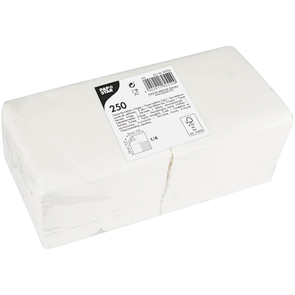 Artikelbild 2 für PAPSTAR Servietten weiß 2-lagig 25,0 x 25,0 cm, 250 St., Artikelnummer 386862