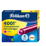 Artikelbild 1 für Pelikan Tintenpatronen für Füller 4001 TP/6 pink, 6 St., Artikelnummer 682387