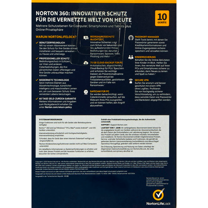 Artikelbild 4 für Norton 360 Premium Sicherheitssoftware Vollversion (PKC), Artikelnummer 720191
